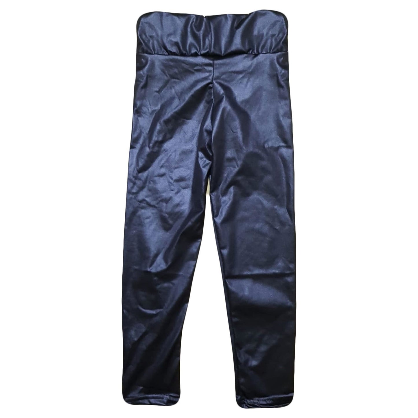 Girls Leggings Toddler Kids Stretchy High Waist Wet Look Legging Full Length