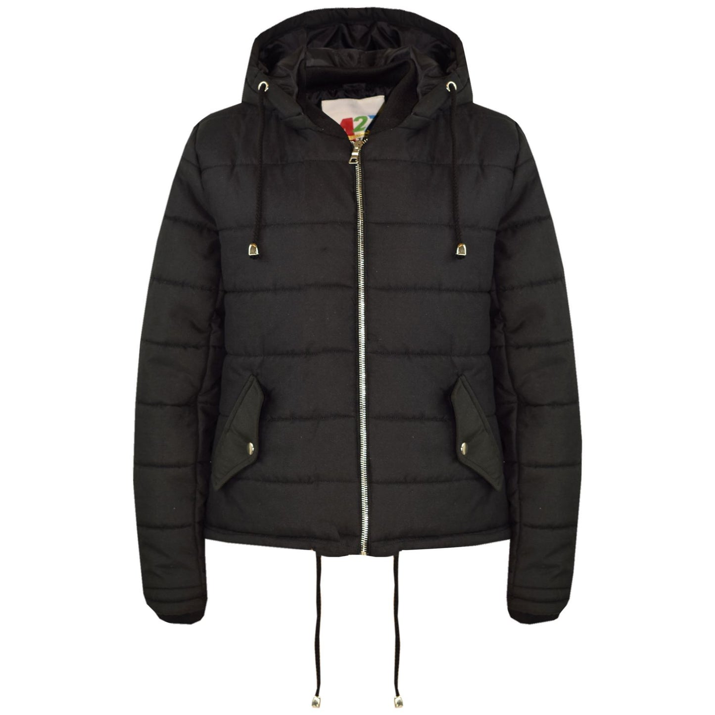 Kids Girls Jacket Stylish Cropped Padded Puffer  Thick Coat Age 5-13 Years
