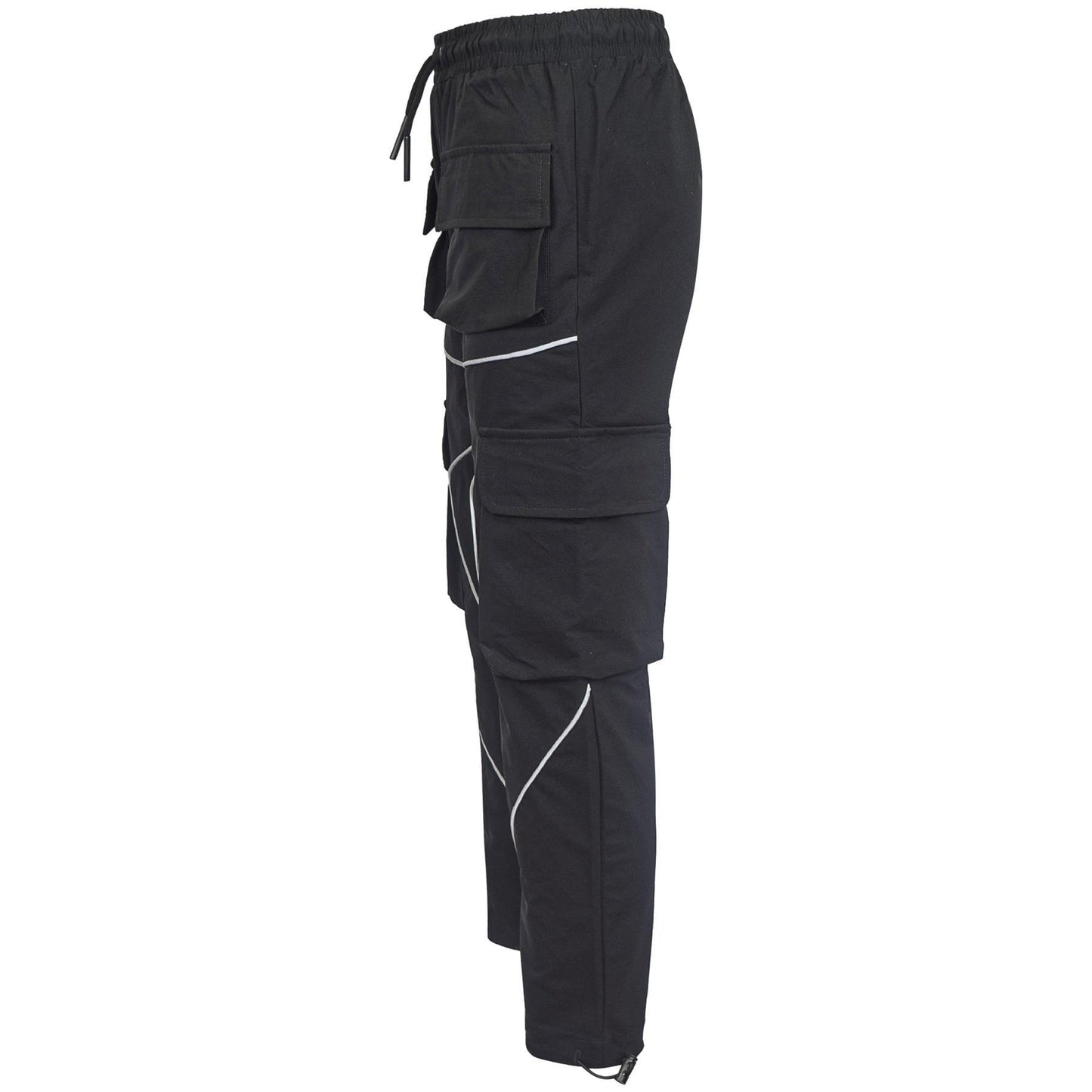 Kids Girls Cargo Trousers Elasticated Waist Straight Fit Joggers Activewear Pant