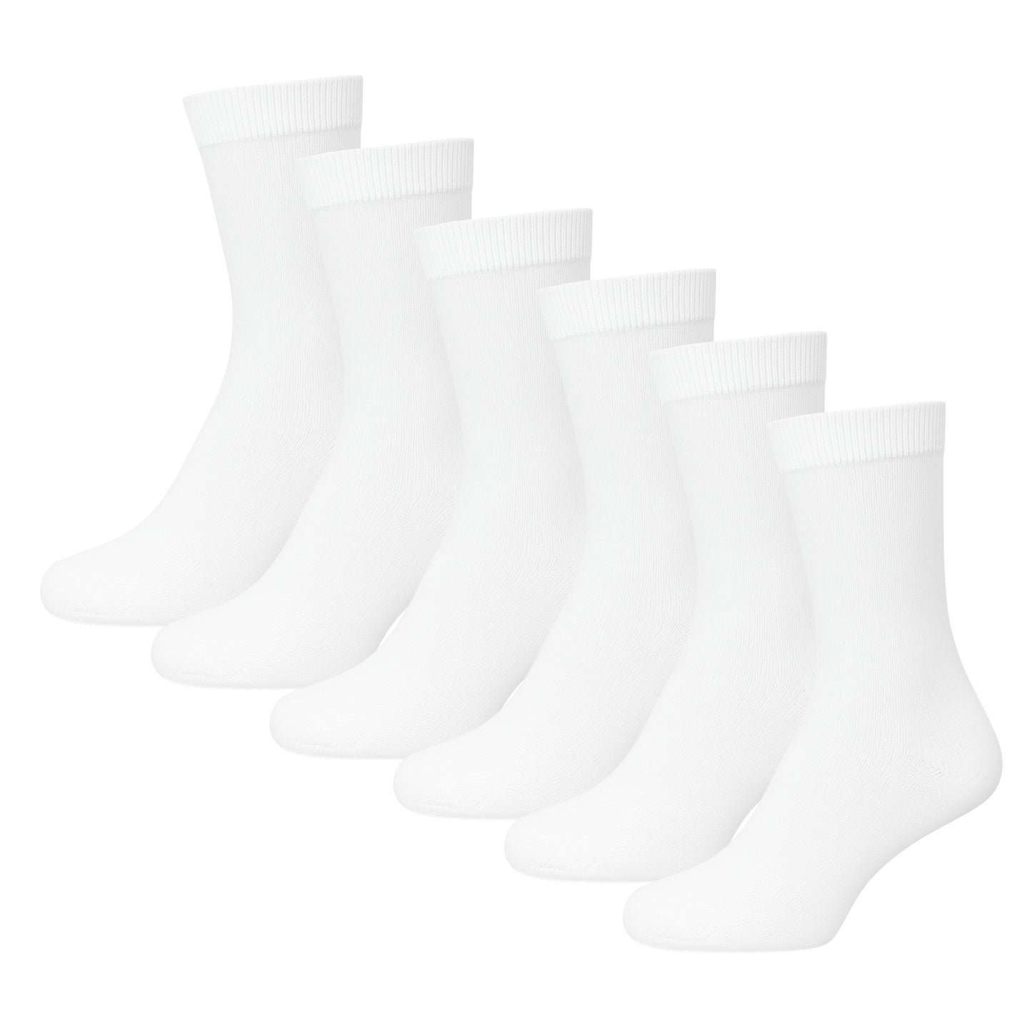 Plain Mens Cotton Socks 6 Pack Luxurious Soft Comfortable Casual Socks For Men
