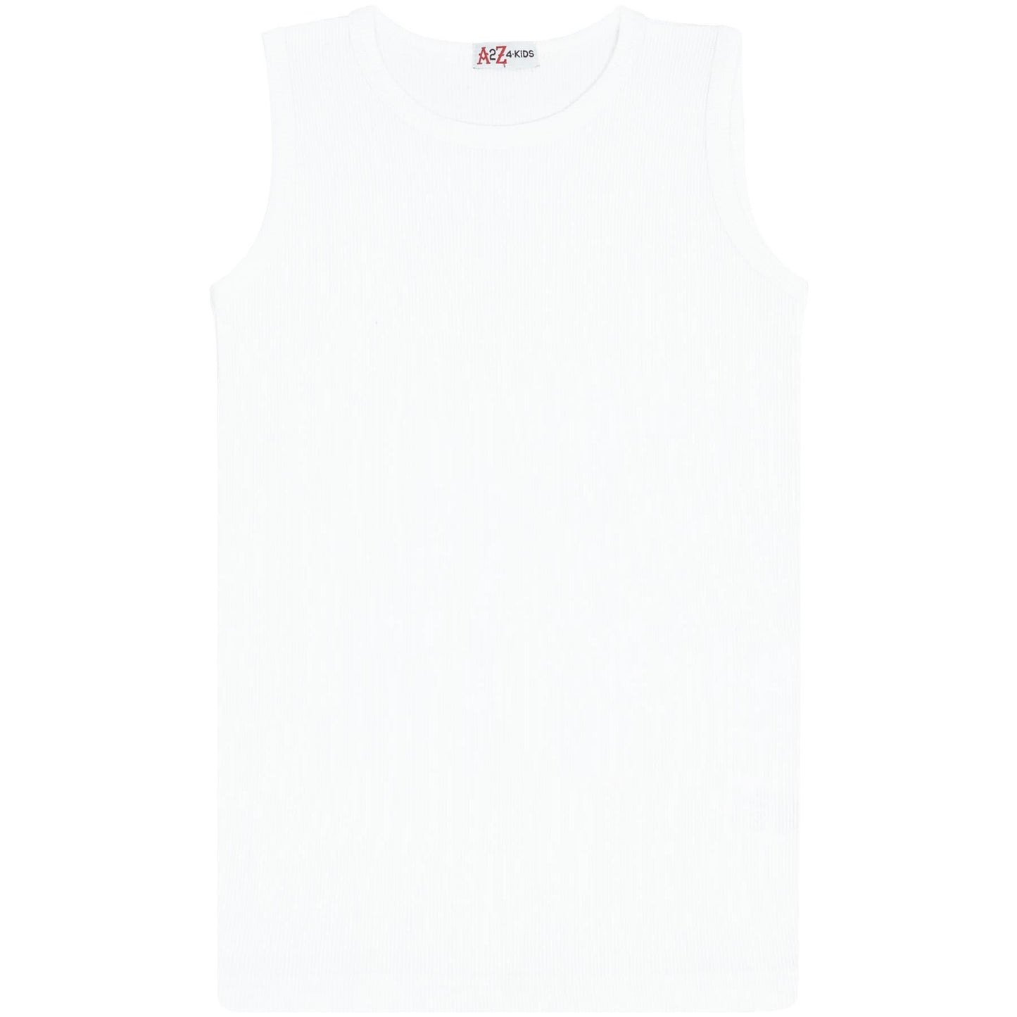 Kids Girls Ribbed Vest Top 100% Thick Cotton Fashion Tank Tops T Shirt 2-13 Year