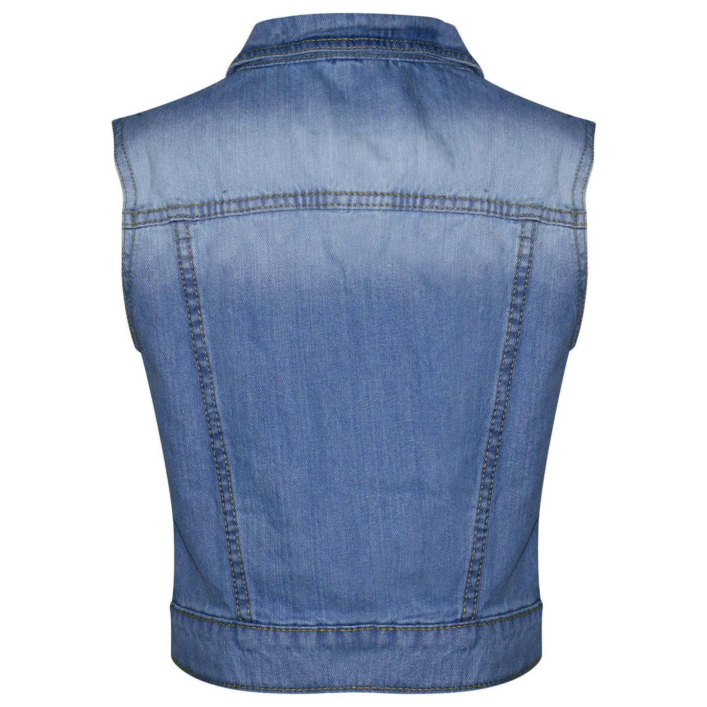 Girls Denim Jacket Dark Blue Jeans School Jackets Coats Age 3-13 Years