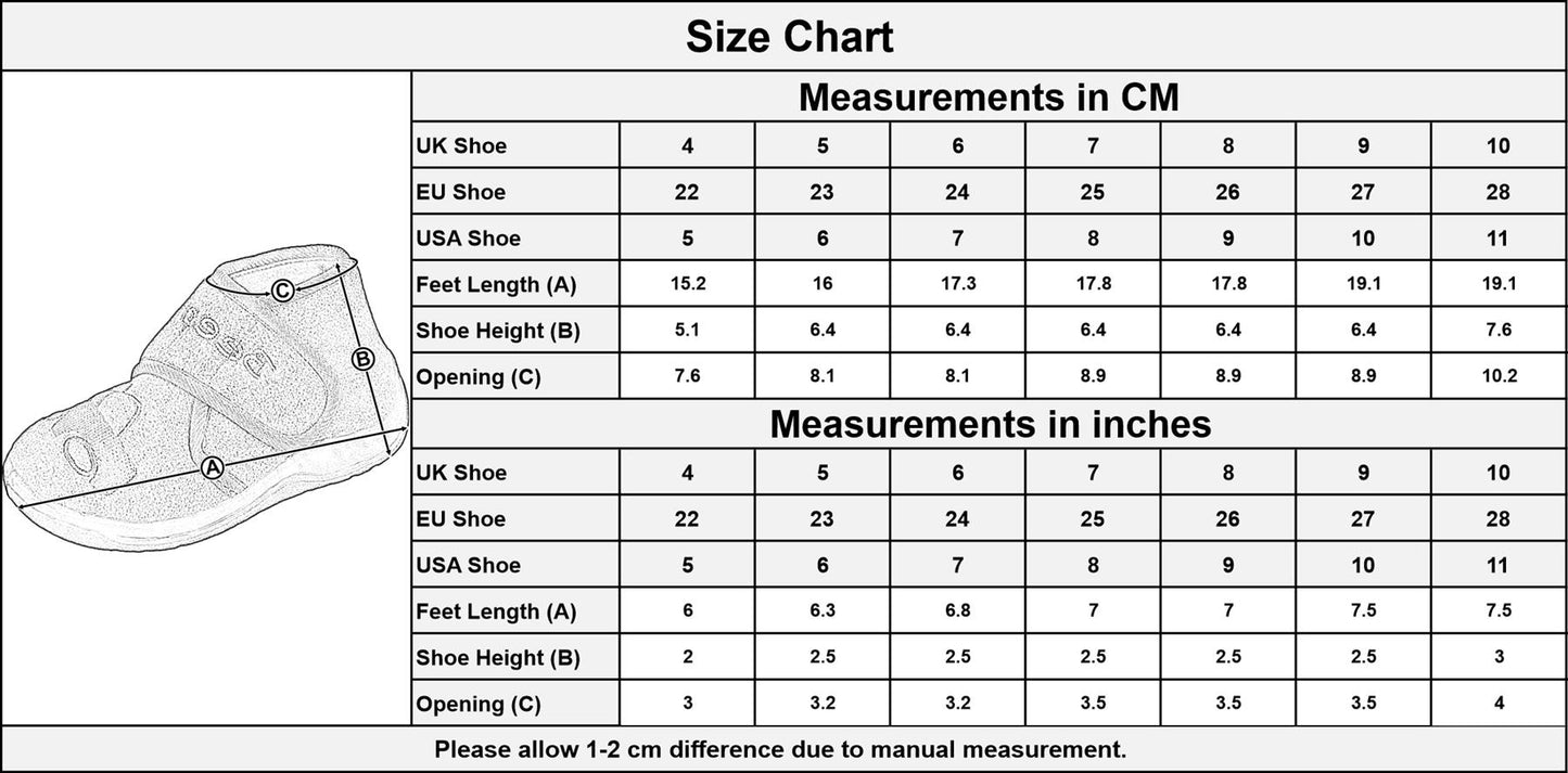 A2Z 4 Kids Toddler Easy Close Boots Slippers Anti Slip Soft Plush Novelty Shoes