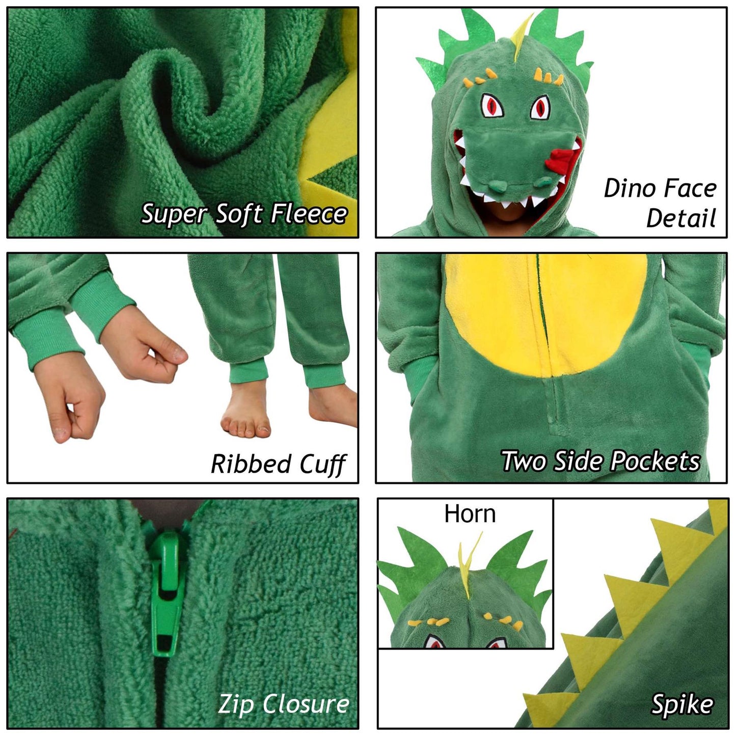 Kids Girls Boy A2Z Onesie One Piece Soft Fluffy Dinosaur All In One Xmas Costume