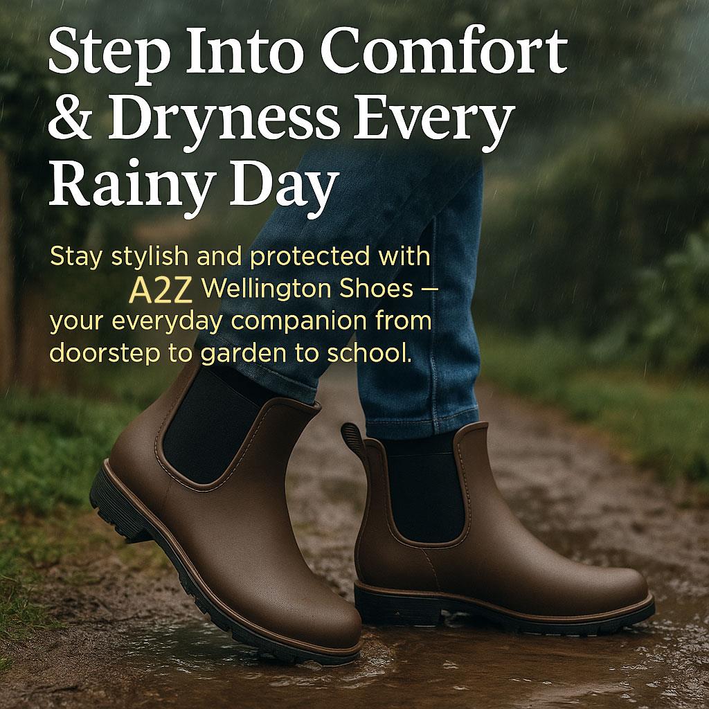 A2Z Ladies Girls Teens Wellington Ankle Boots Waterproof PVC Chelsea Rain Shoes