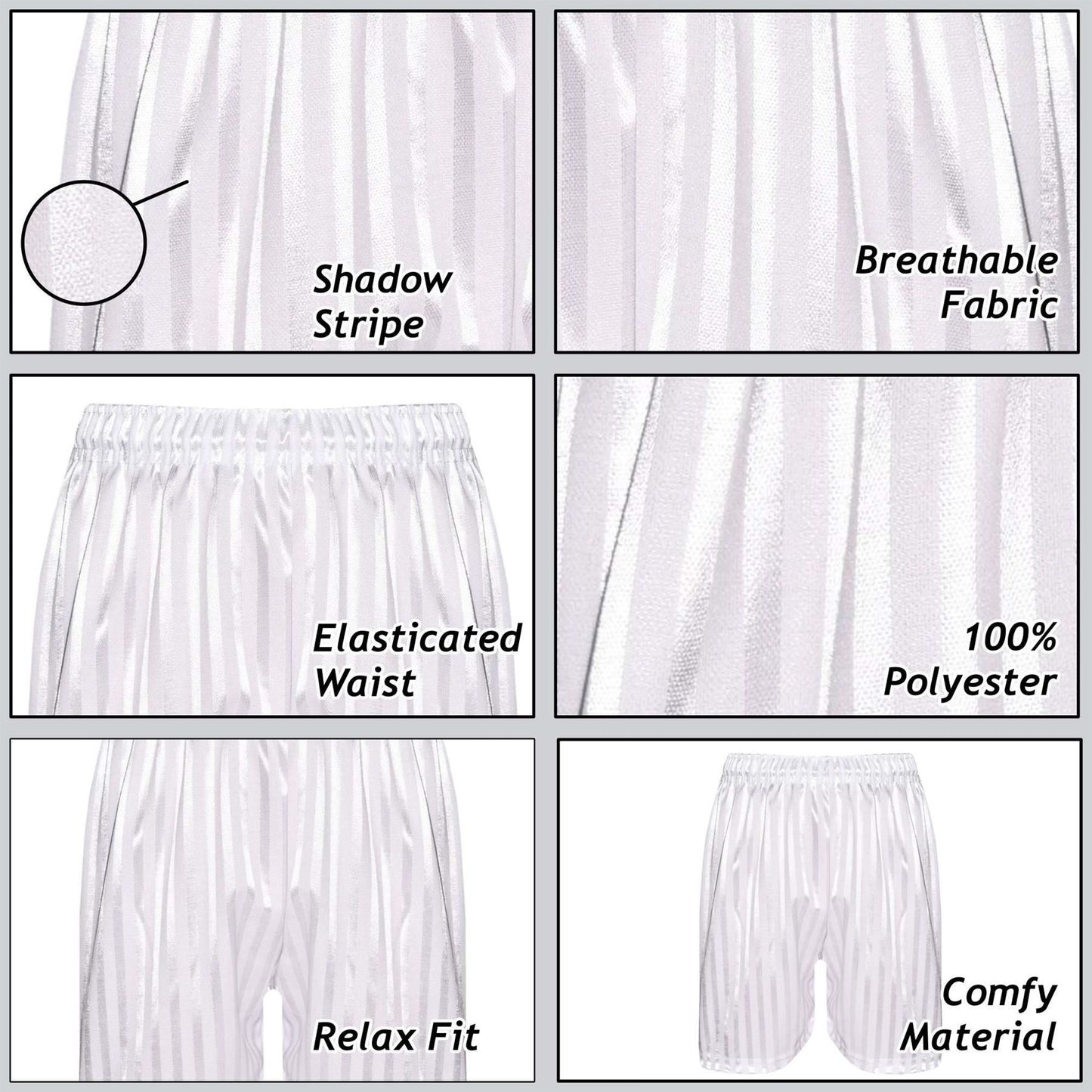 A2Z 4 Kids Shadow Stripe PE Shorts Pack of 2 Football Gym Shorts Age 2-13 Years
