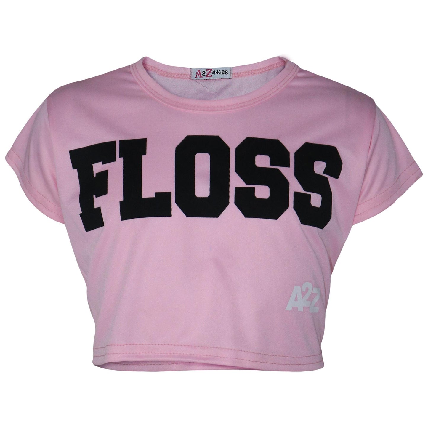 Kids Girls Floss Fashion Crop Top Stylish T Shirt Top & Skater Skirt Set 5-13 Yr
