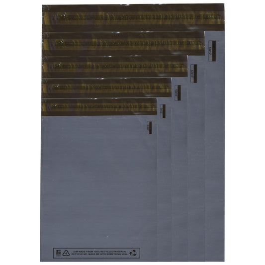 A2Z 50 Mixed Poly Mailing Bags Postage Postal Self Seal Grey Mailer Packing Bags