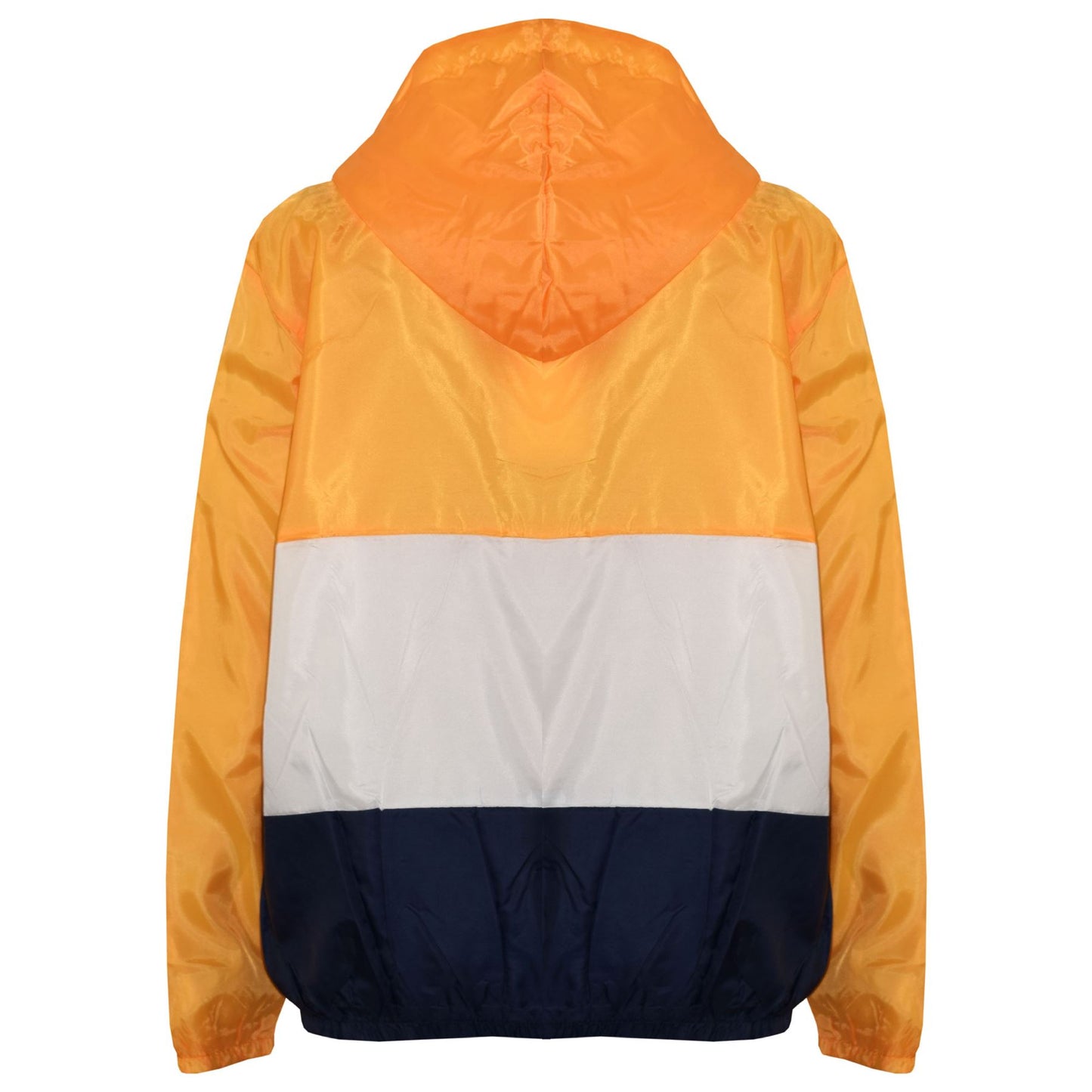 Kids Girls Boys Windbreaker Contrast Panel Jackets Hooded Raincoat Rain Mac 5-13