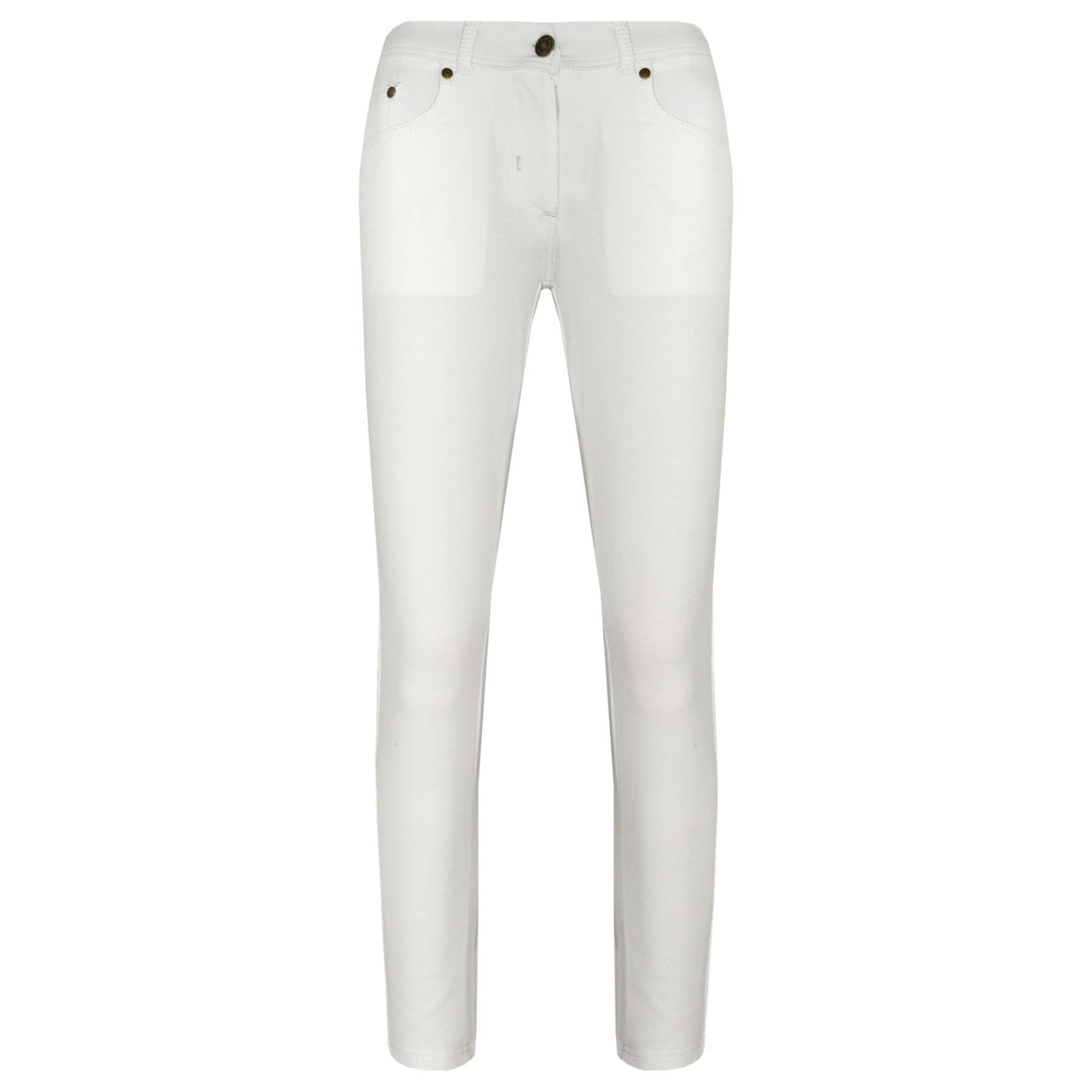 Kids Skinny Jeans Girls Stretchy Jeggings Fit Pants Coloured Trousers 5-13 Years