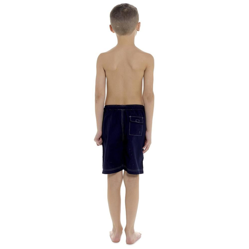 A2Z Kids Boys Beach Plain Swim Lightweight Contrast Thread Detail Boardshorts