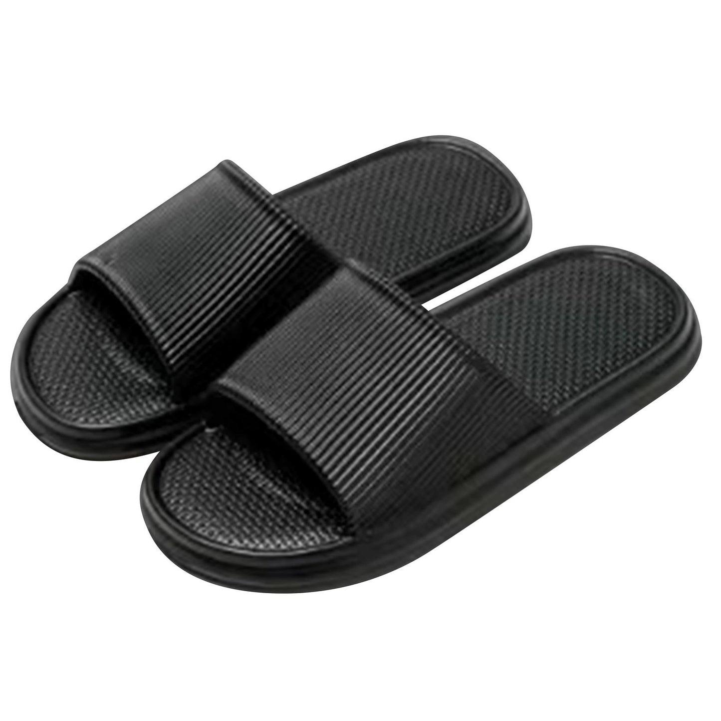 A2Z Mens Womens Open Toe Slip-on Sliders Anti-Slip Pool Slides Bathroom Sandals