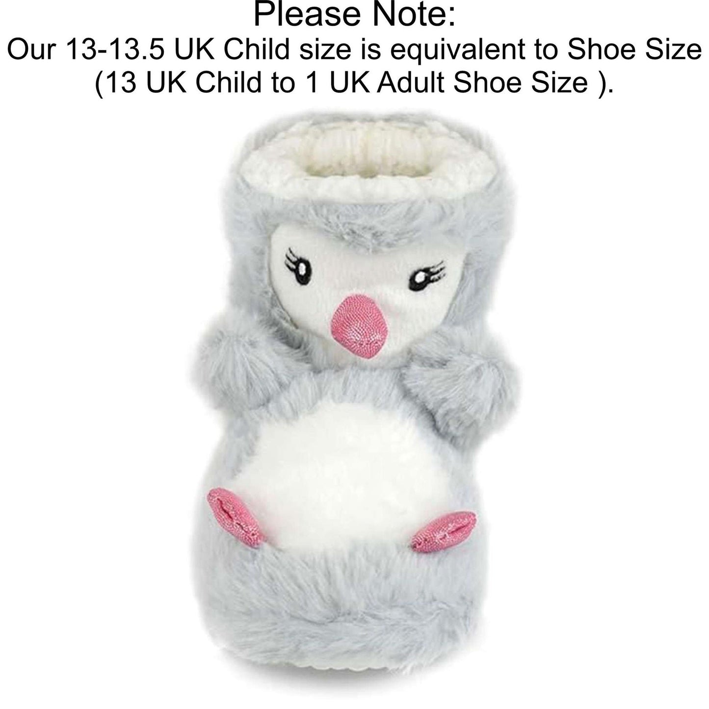 A2Z 4 Kids Boys Girls Cute 3D Animal Booties Winter Plush Warm Kids Slippers