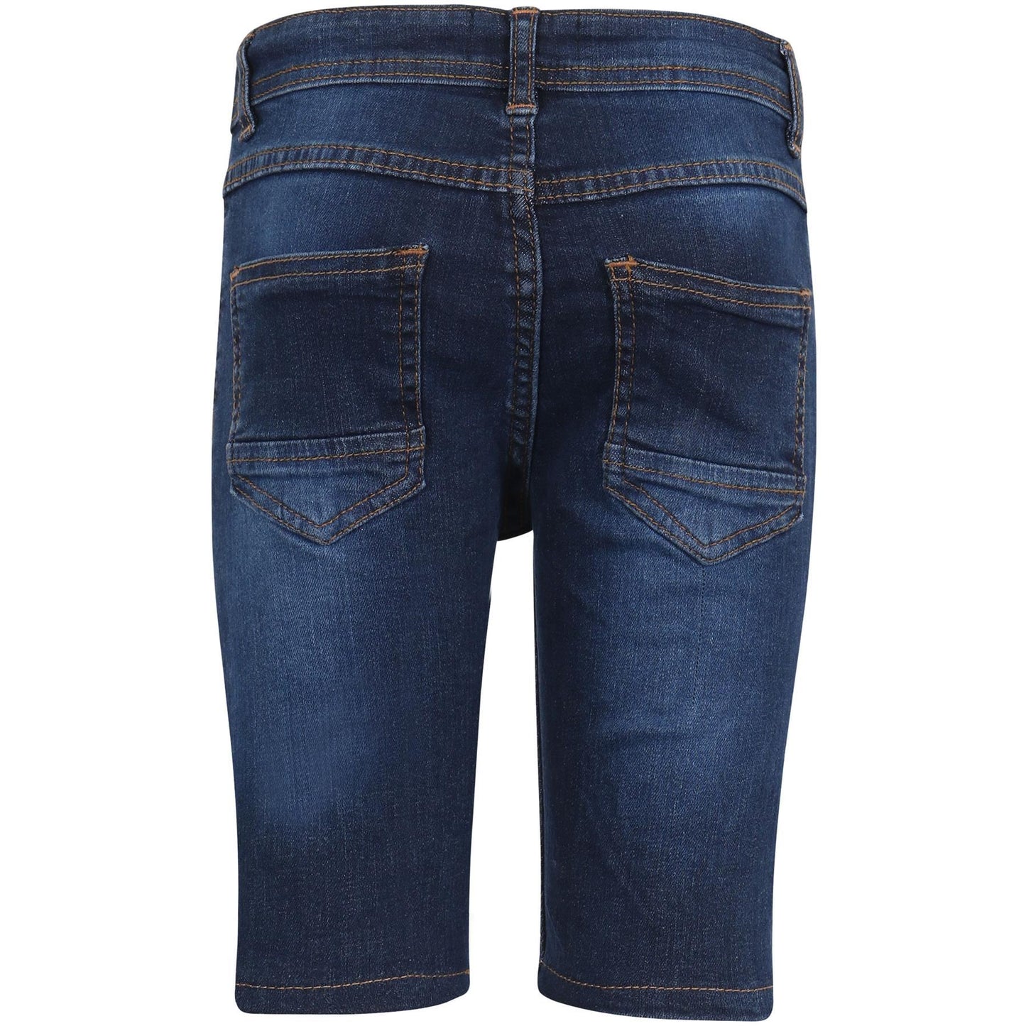 Kids Boys Ripped Denim Shorts Dark Blue Comfort Stretch Skinny Pants Trousers