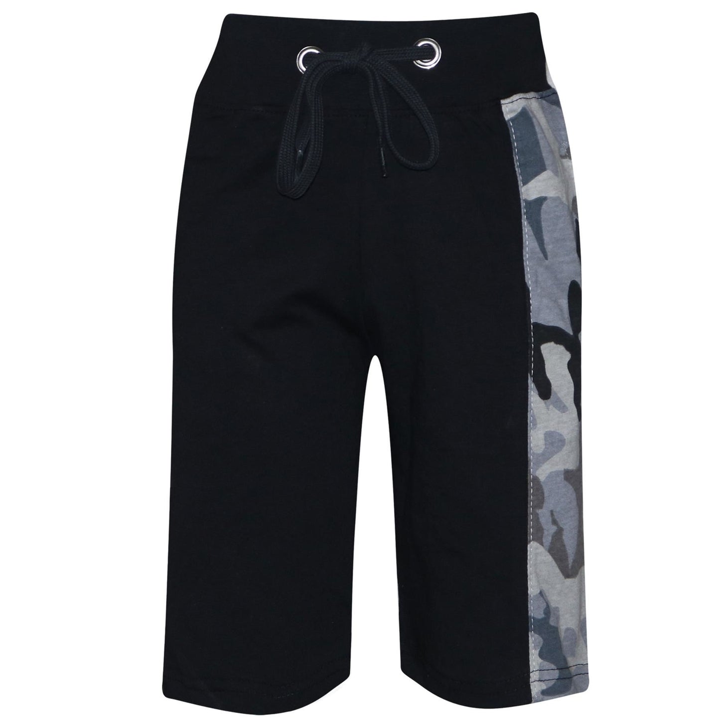 Kids Boys T Shirt Shorts 100% Cotton Contrast Panel Top Summer Short Set 5-13 Yr