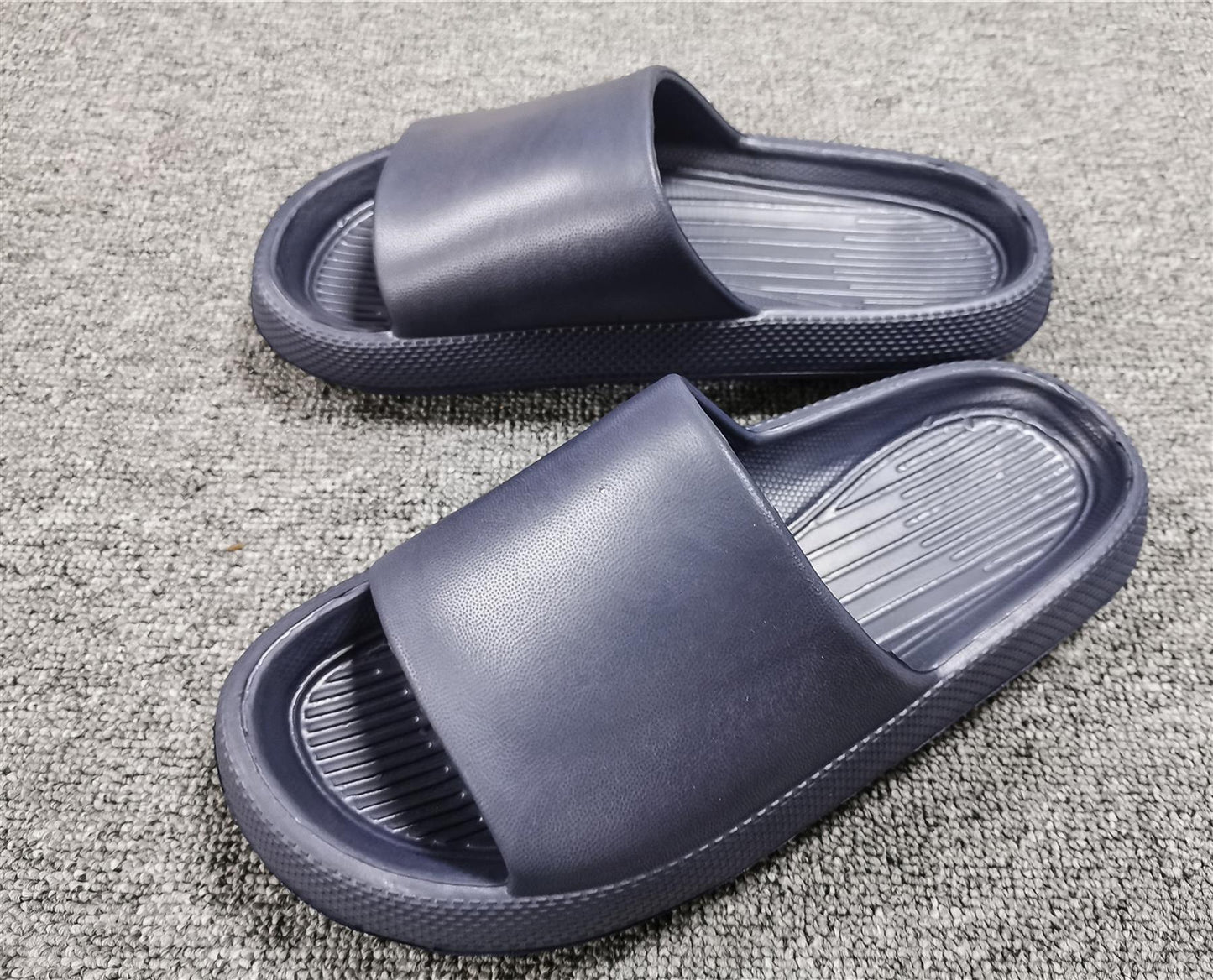 Mens Womens Slides Cloud Slippers Summer Non-Slip Thick Sole Open Toe Sandals