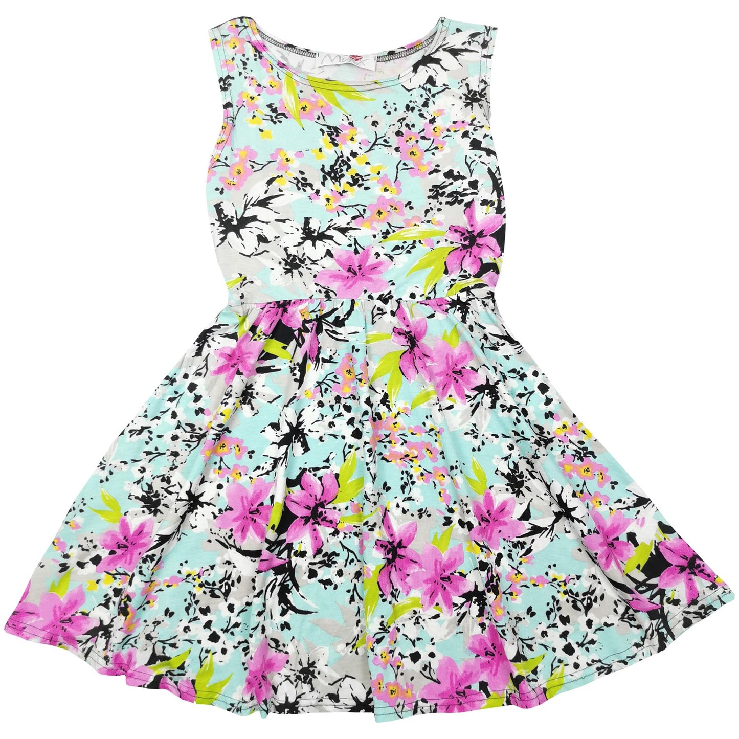 Kids Girls Crop Top Skirts Stylish Party Fashion Trendy Skater Dresses 7-13 Year