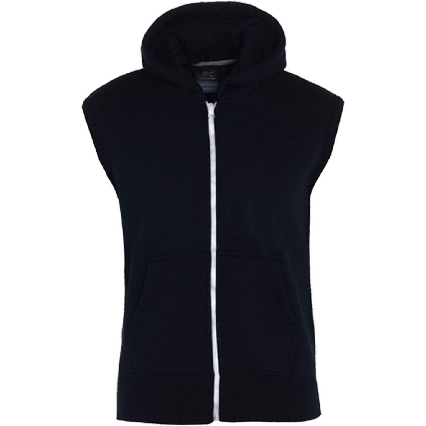 Kids Hooded Gilet Jacket Fleece Fabric No Sleeve Zipper Coat Boys Age 5-13 Year