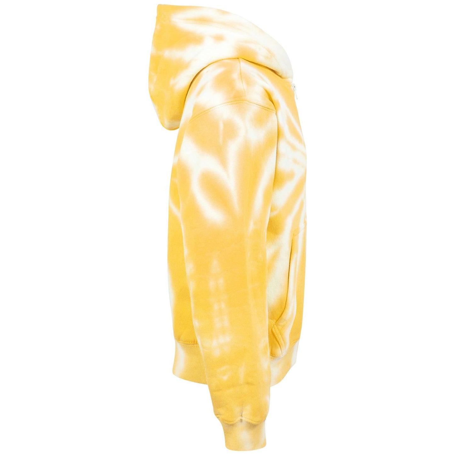 A2Z 4 Kids Girls Tie Dye Printed Mustard Fleece Hoodie Zip Up Style Hooded Zipper Age 5-6, 7-8, 9-10, 11-12 & 13 Years