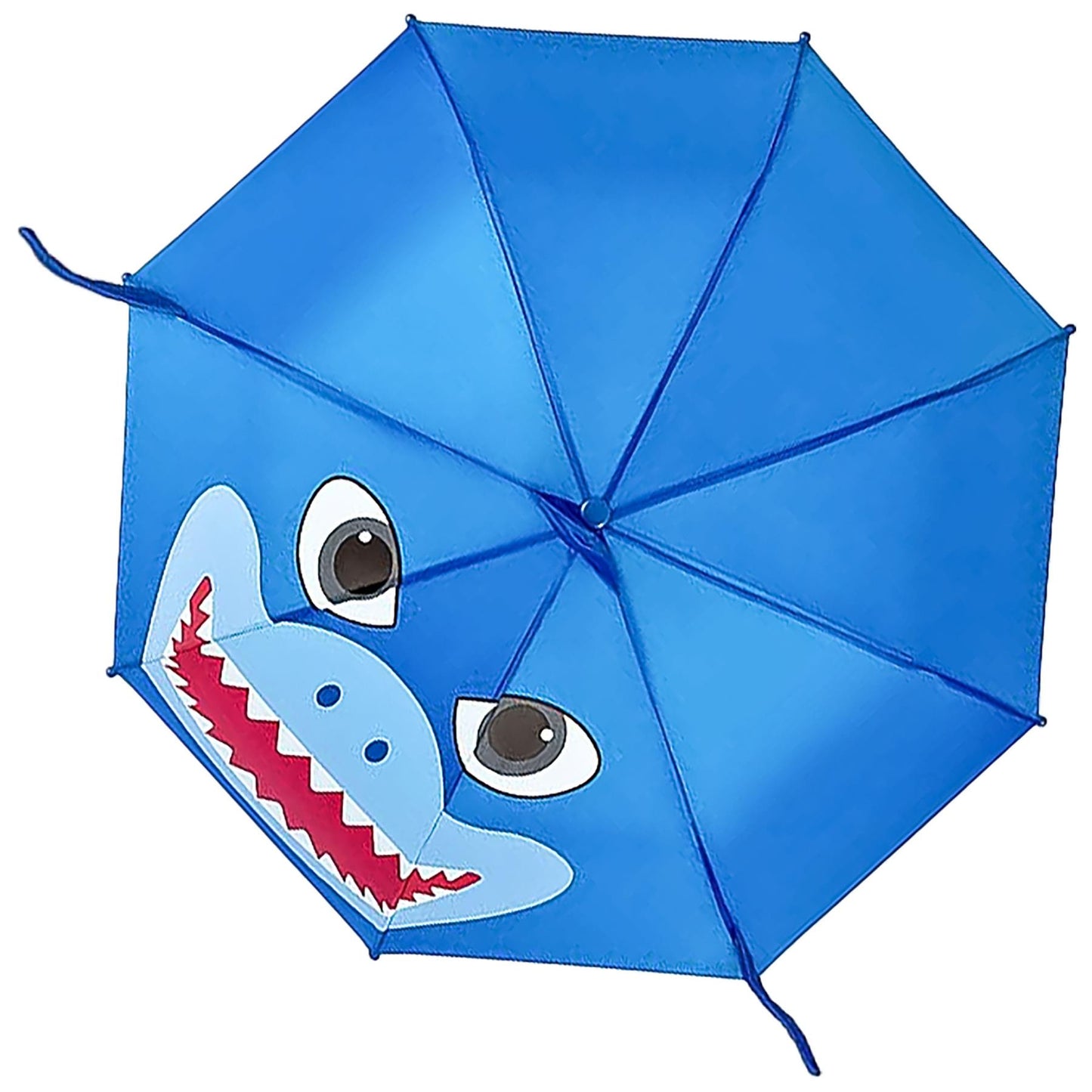Kids Shark Dino Unicorn 3D Umbrella Lightweight Waterproof Brolly 45cm Canopy