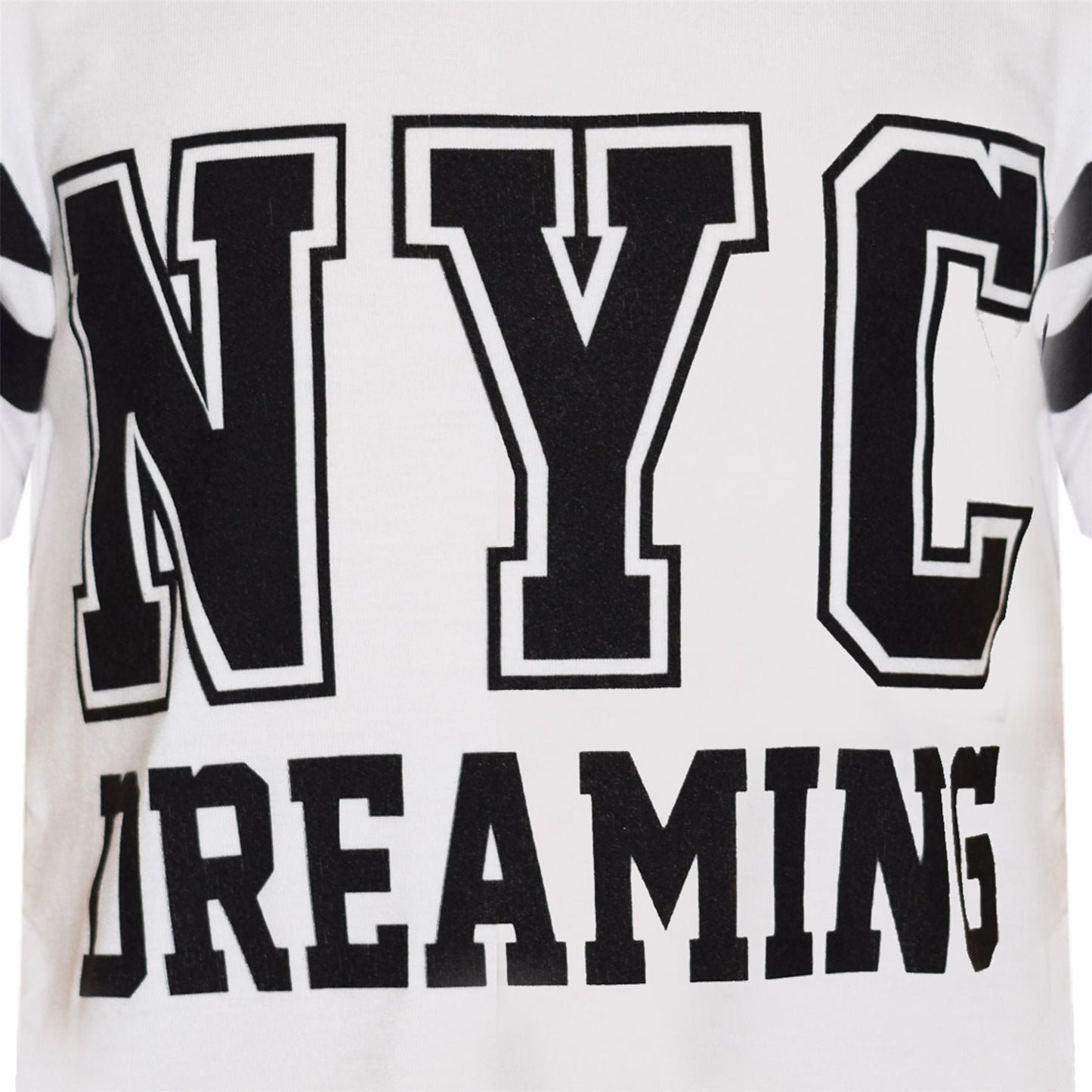 Girls Tops Kids Designer NYC Dreaming Trendy Crop & Fashion Legging Set 7-13 Yrs