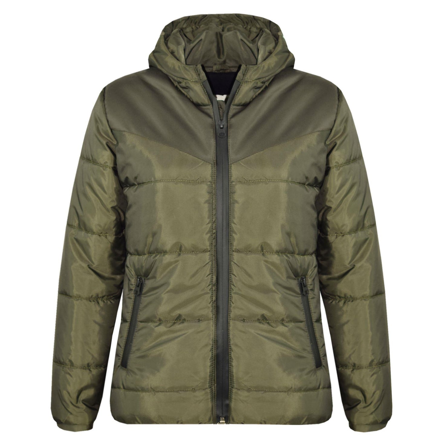 Boys Girls Jacket Kids Padded Puffer Bubble Hooded Zipped Warm Thick Coats 3-13