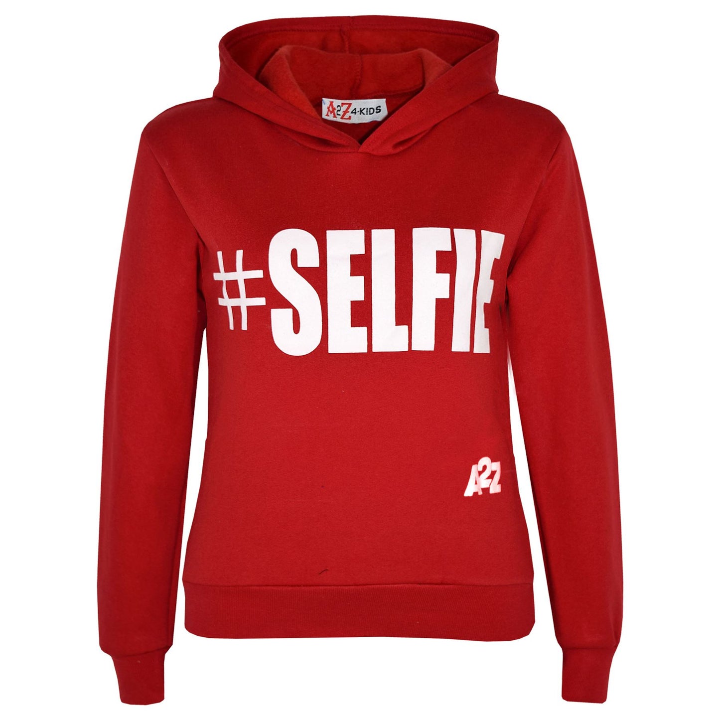 Kids Girls Boys Sweat Shirts Tops #Selfie Hooded Jumpers Hoodies New Age 2-13 Yr