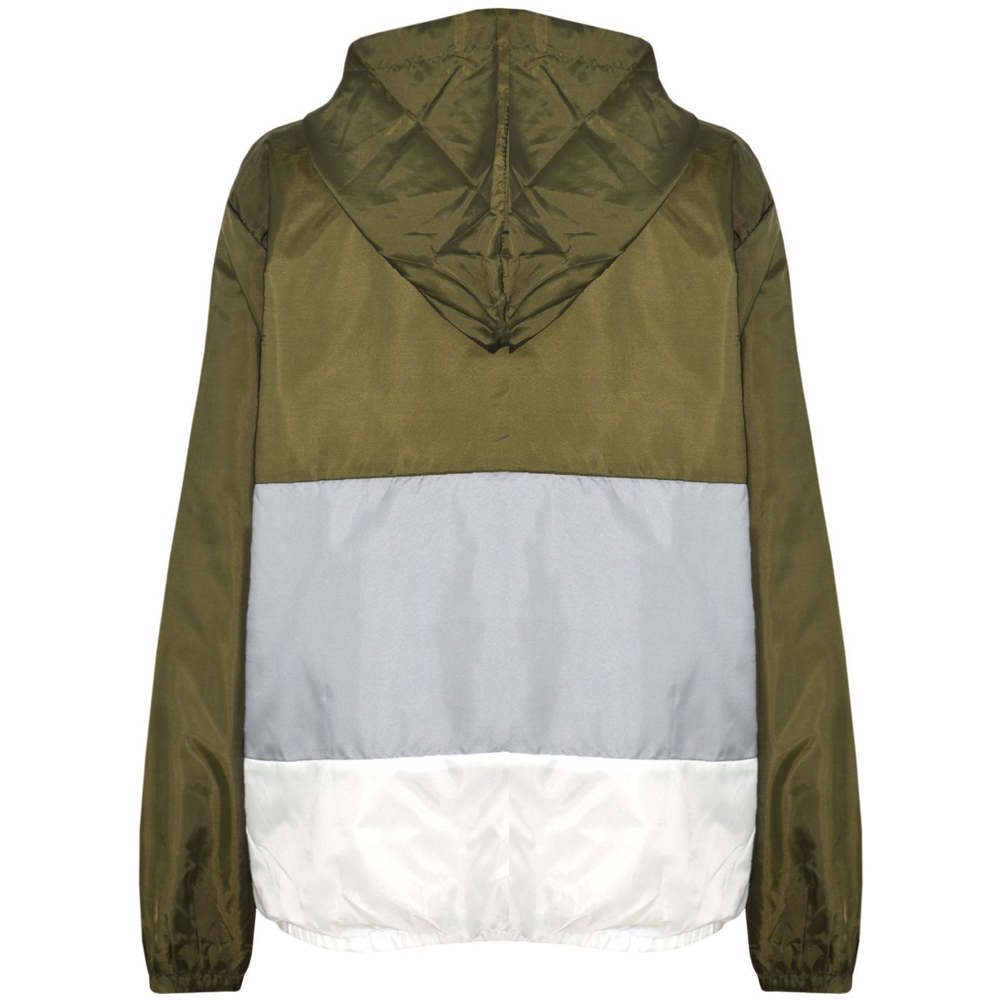 Kids Girls Boys Windbreaker Contrast Panel Jackets Hooded Raincoat Rain Mac 5-13