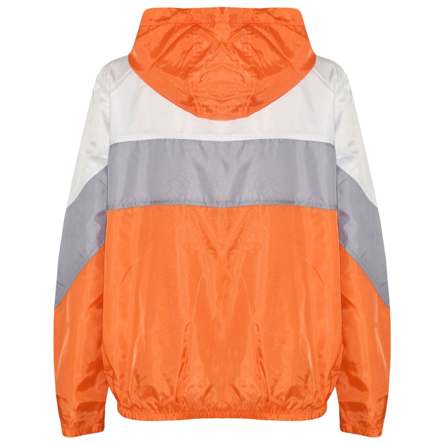 A2Z 4 Kids Windbreaker Orange Waterproof Raincoat Jackets Contrast Panels Shower Resistant Lightweight Hooded Coat Girls Boys Age 5-13 Years