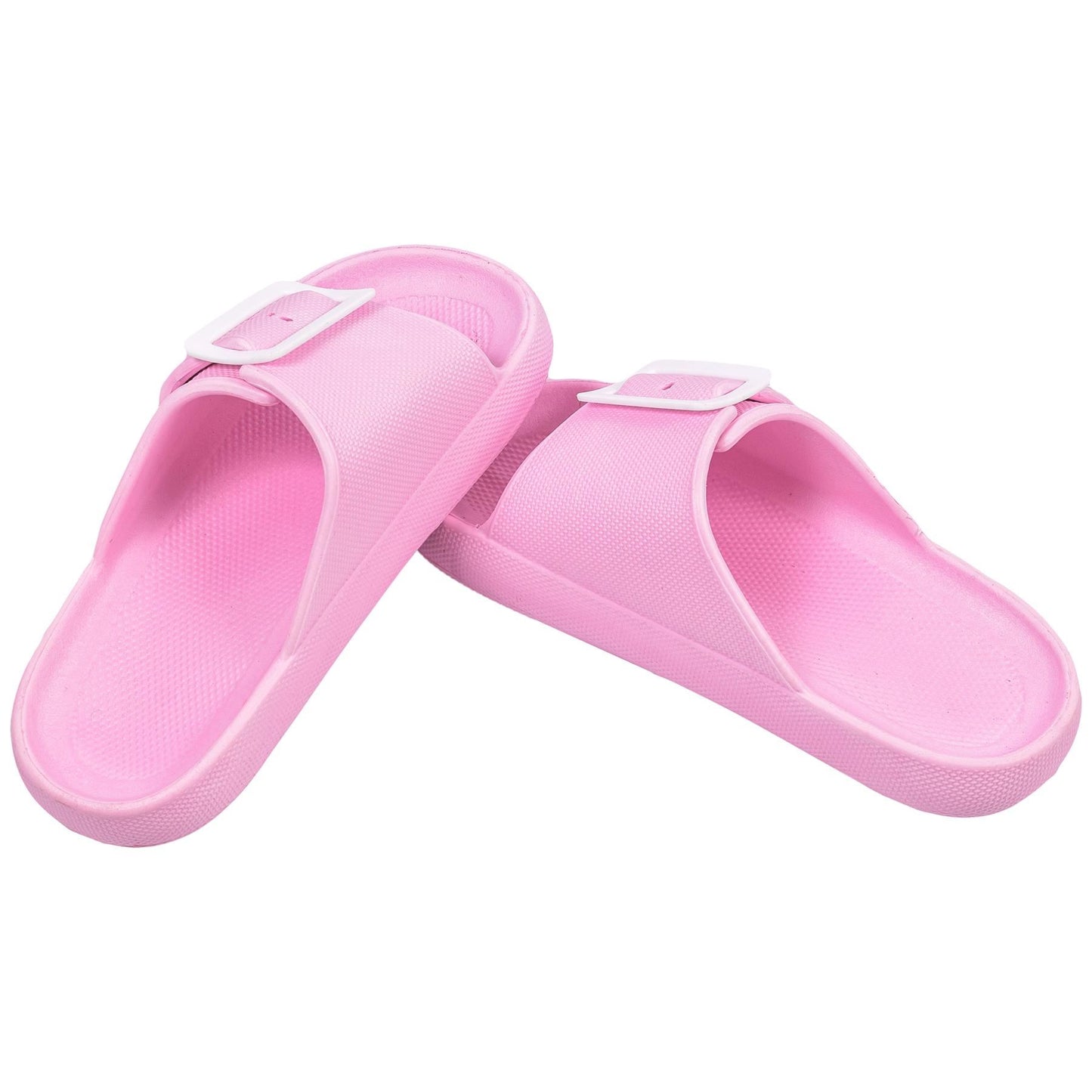 A2Z Girls Teens Open Toe Knitted Effect Lightweight Flat Ladies Walking Sliders