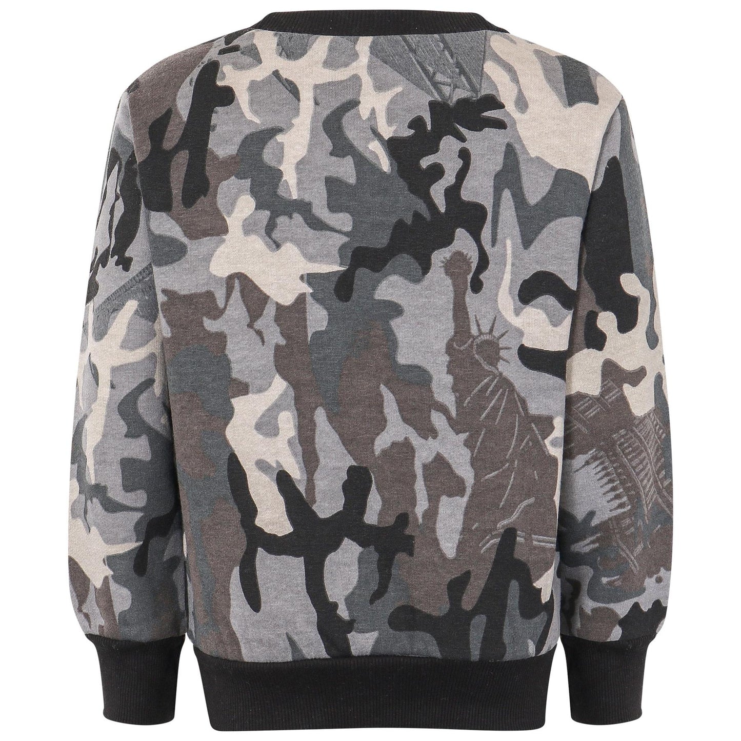 Kids Girls Boys Sweatshirt Plain Crew Round Neck Uniform Age 2-13 Years