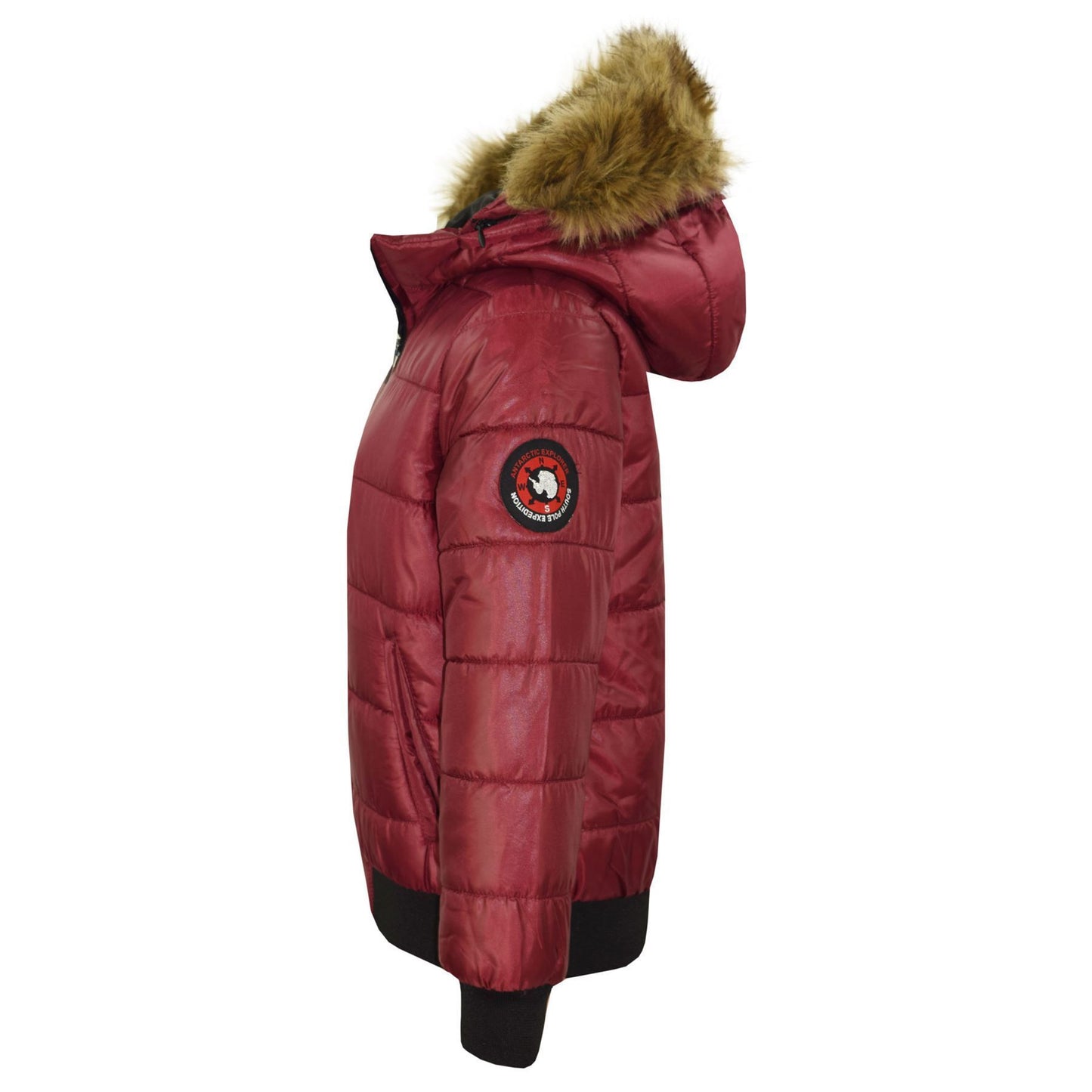 Boys Girls Jackets Kids Maya Faux Fur Hooded Padded Puffer Bubble Coats 5-13 Yrs