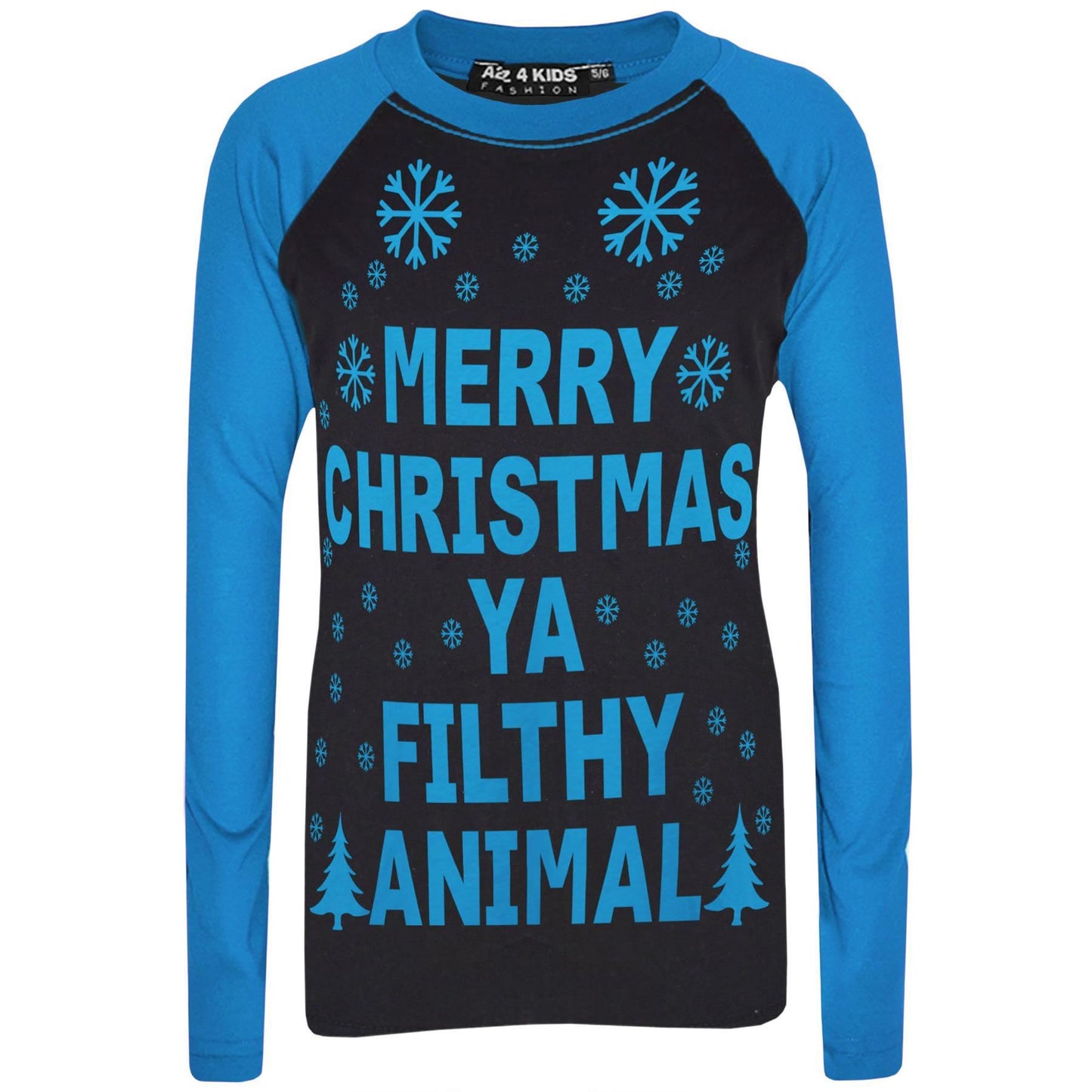 Kids Girls Boys PJ'S "YA FILTHY" Printed Christmas Pyjamas New Age 5-13 Years