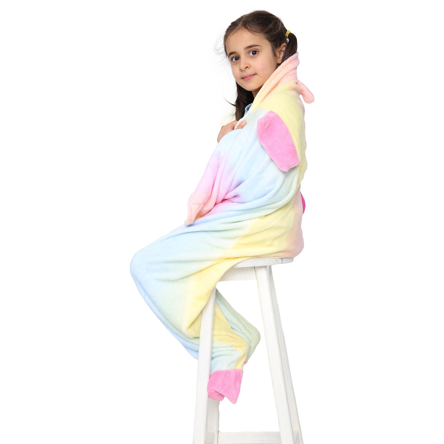 Kids Blanket Unicorn Soft Fleece Blankets Sleeping Bag Fancy Dresses One Size