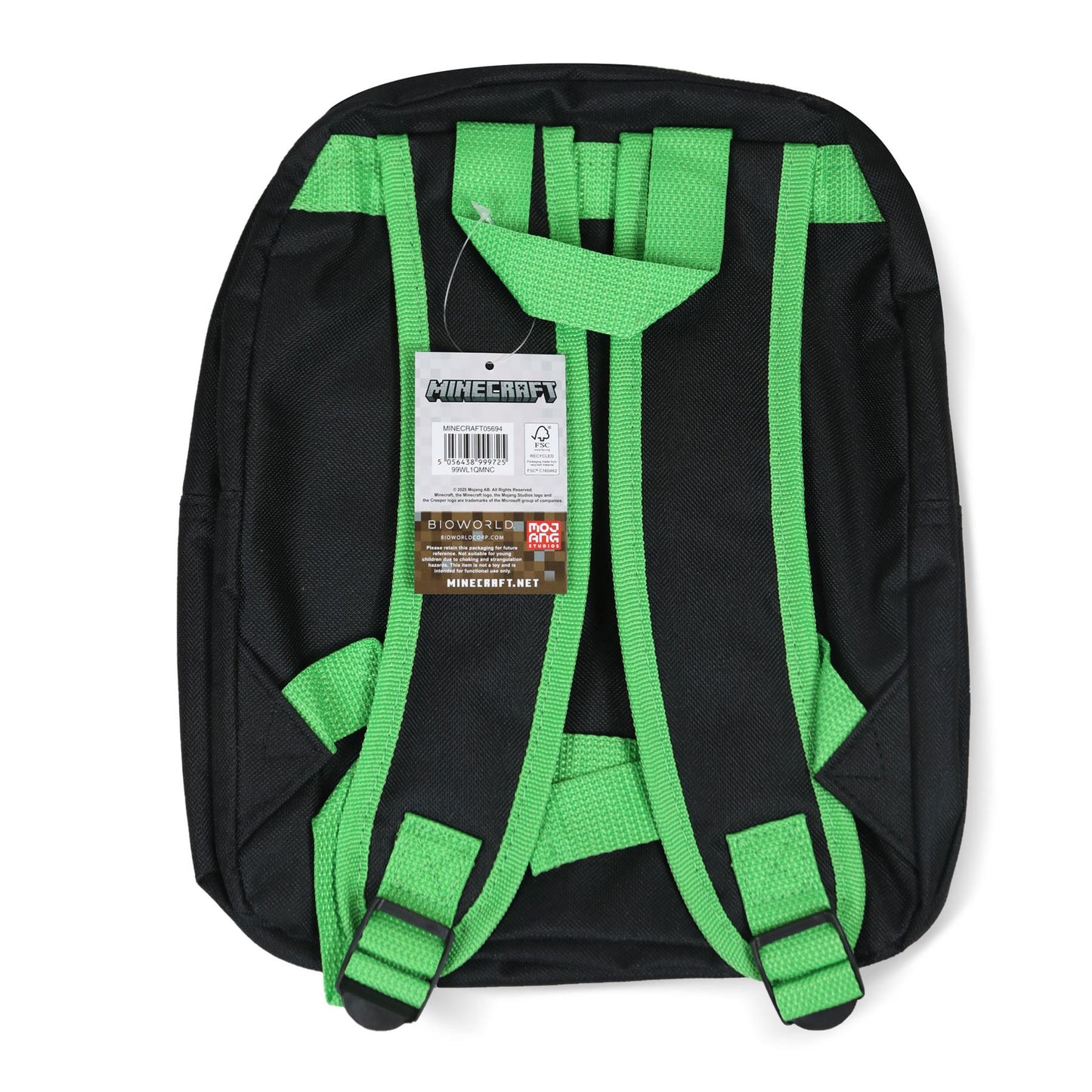 Kids Boys Minecraft Backpack Officially Licensed Back to School Game Over PE Bag