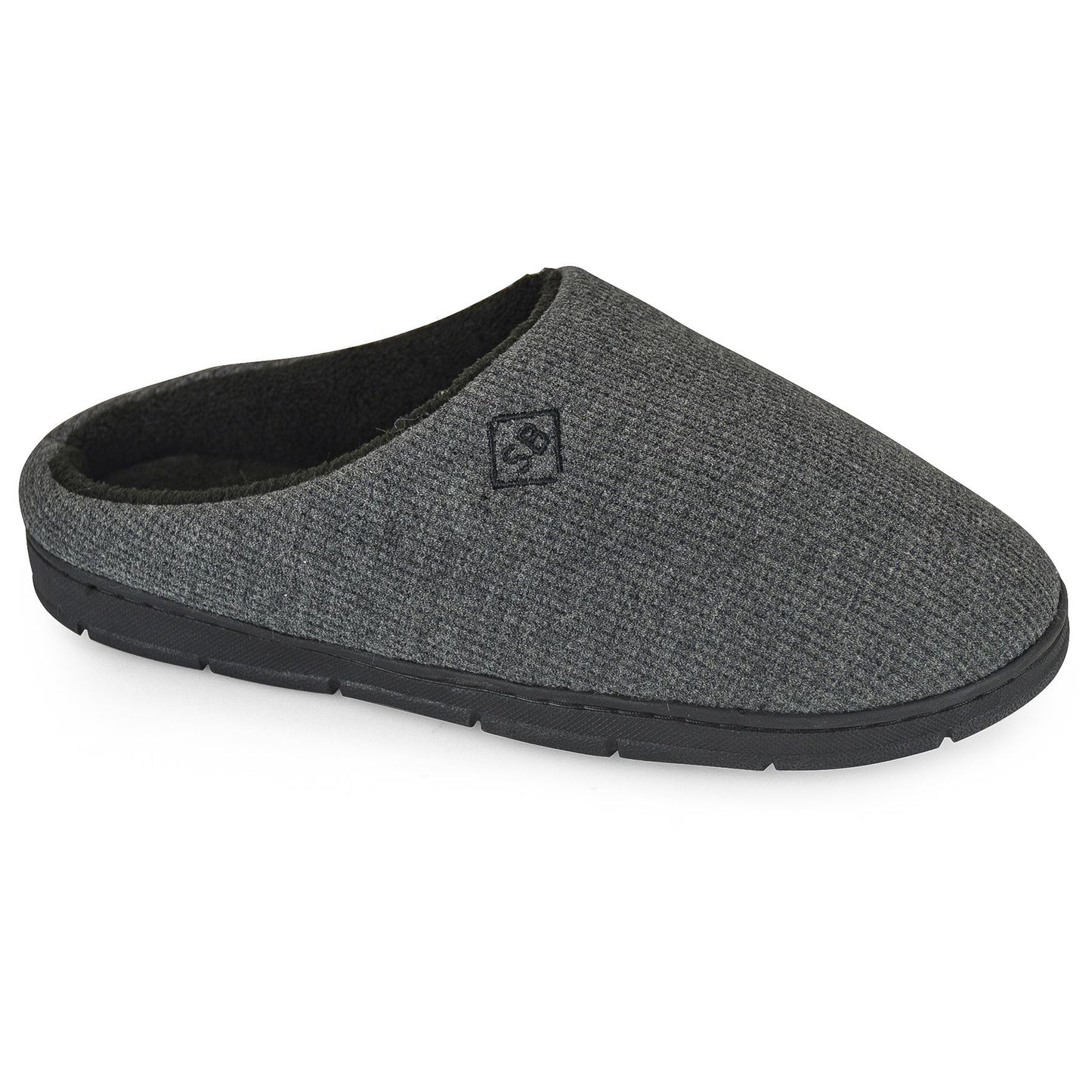 Mens Mule Slippers Memory Foam Plush Lined Indoor Outdoor Anti Slip House Shoes