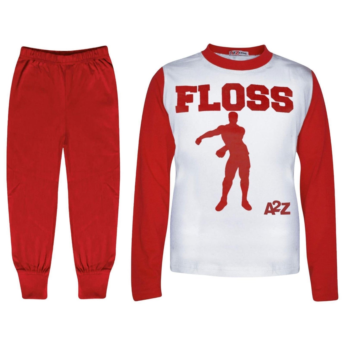 Kids Boys Girls Pyjamas Trendy Floss A2Z Print Xmas Loungewear Pjs Outfit Sets