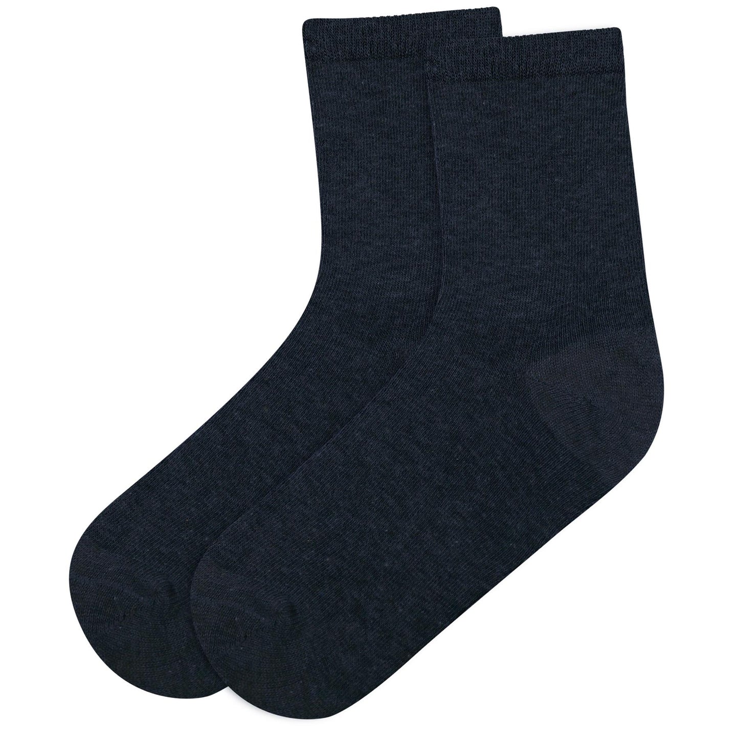 Kids Boys Girls Back to School Cotton Rich Plain Ankle School Socks Pack 6