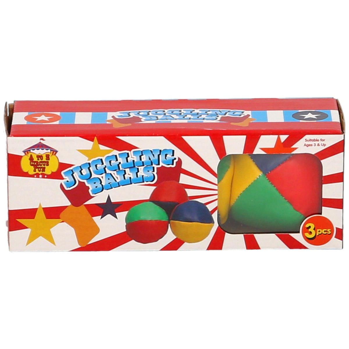 A2Z 4 Kids Girls Boys Juggling Balls 3 PCS Set Circus Clown Juggle Party Ball