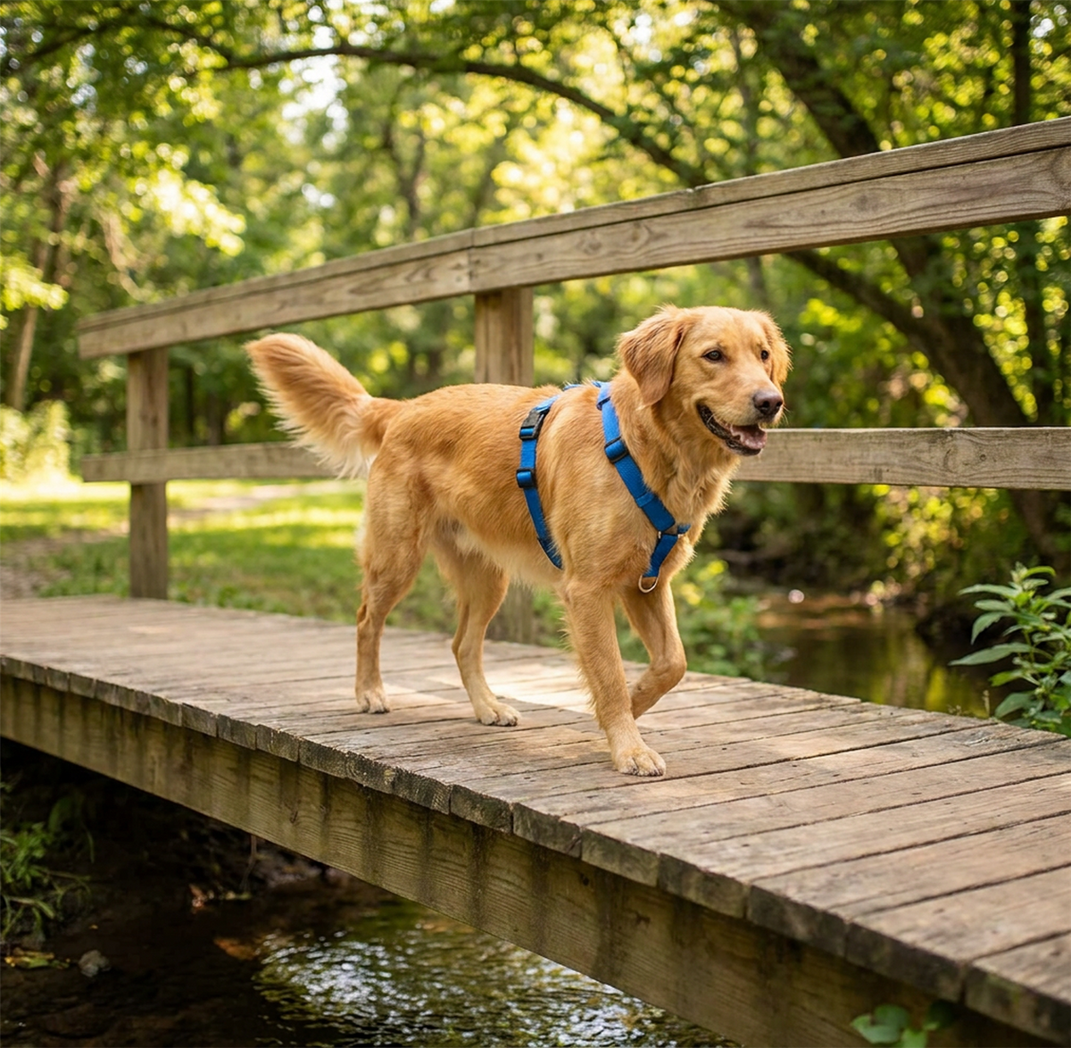 A2Z Padded Dog Harness Adjustable Lightweight Pet Harness 85 x 70 cm