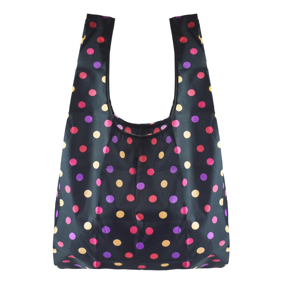 Foldable Plastic Shopping Tote Bags Washable Reusable Pack Of 3 Water Resistant