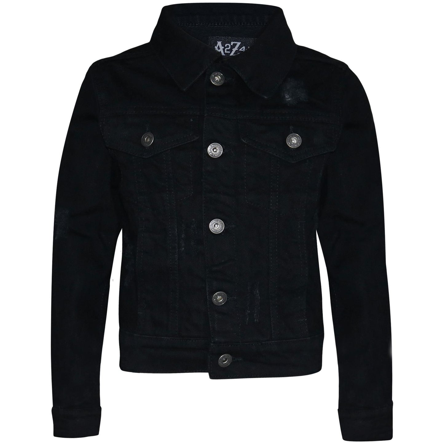 Kids Boys Denim Jacket Ripped Jeans Fashion Jackets Coat Age 3-13 Years