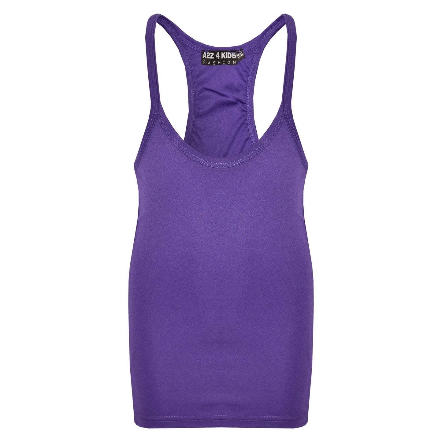 Kids Girls Childrens Vest Top Tank Top Fitted Age 5-6, 7-8, 9-10, 11-12,13 Years