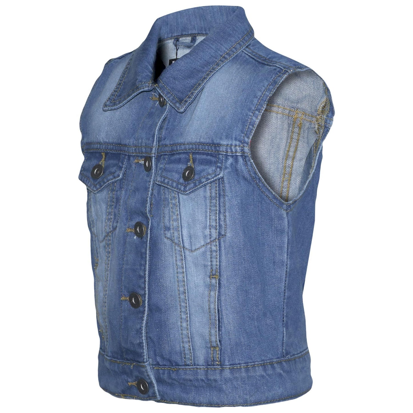 Girls Denim Jacket Dark Blue Jeans School Jackets Coats Age 3-13 Years