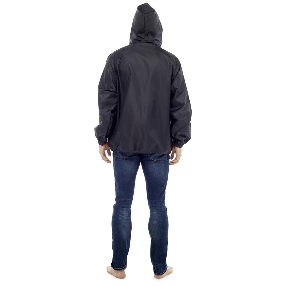 A2Z Men Waterproof Jacket Windbreaker Hooded Lightweight Outdoor Raincoat M-XL