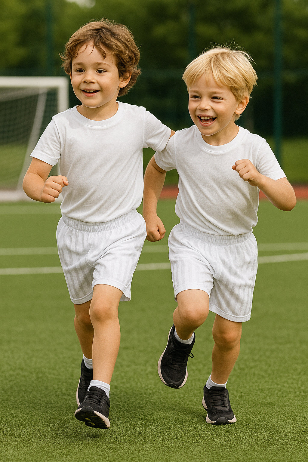 A2Z 4 Kids Shadow Stripe PE Shorts Pack of 2 Football Gym Shorts Age 2-13 Years