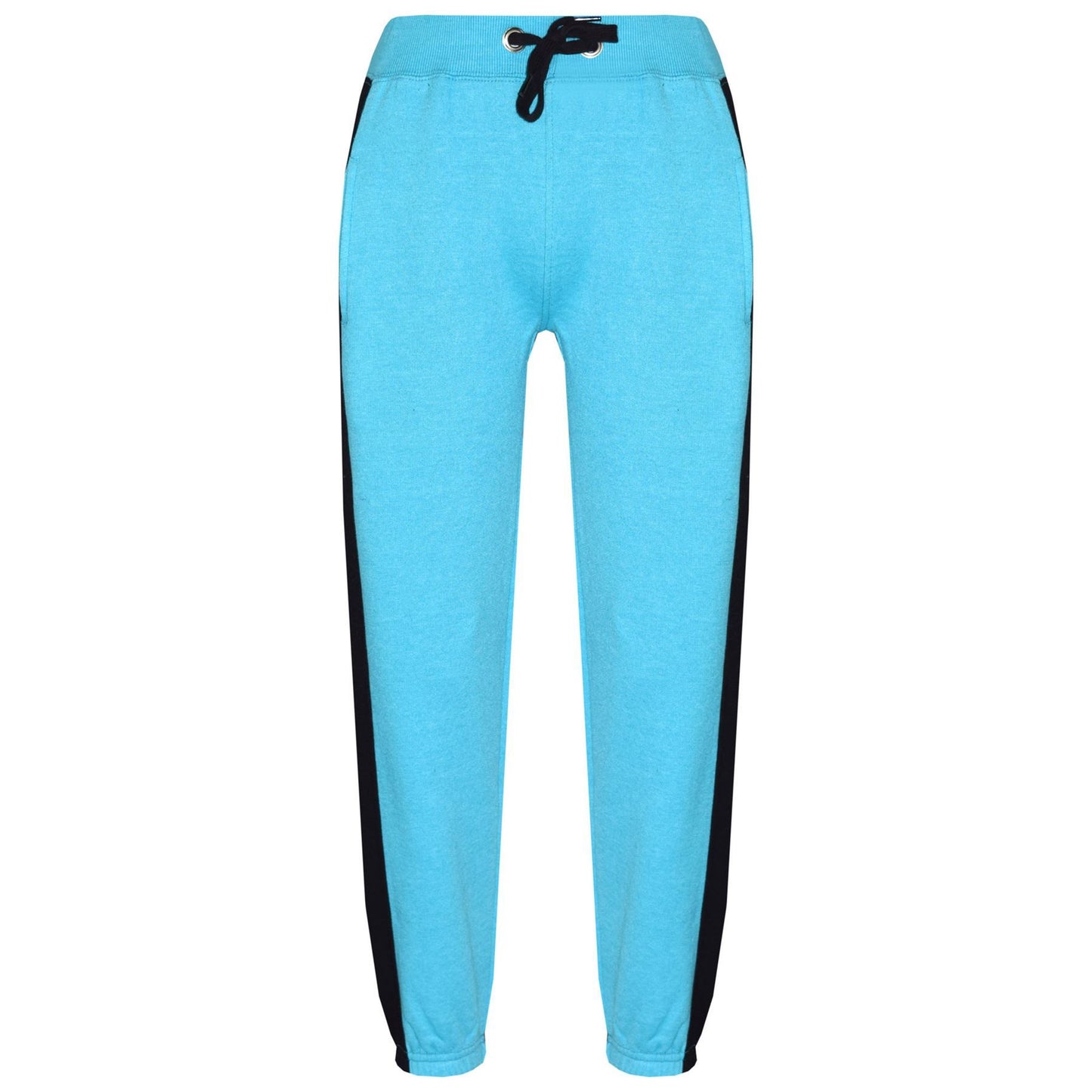 Kids Boys Girls Joggers Contrast Panel Jogging Pants  Casual Trousers 5-13 Years