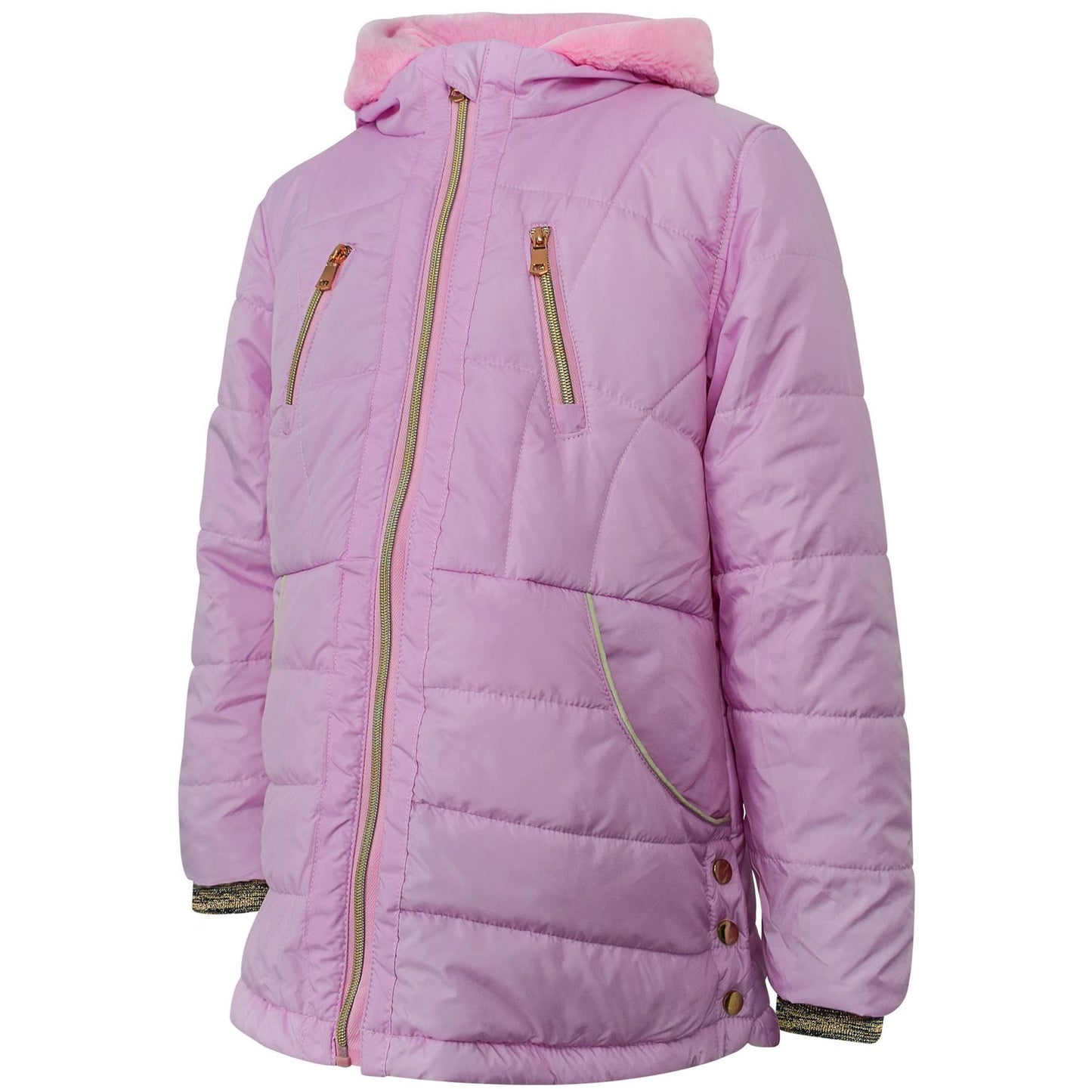 Kids Girls Longline Fashion Padded Casual School Jacket Bubble Coat 5-13 Years