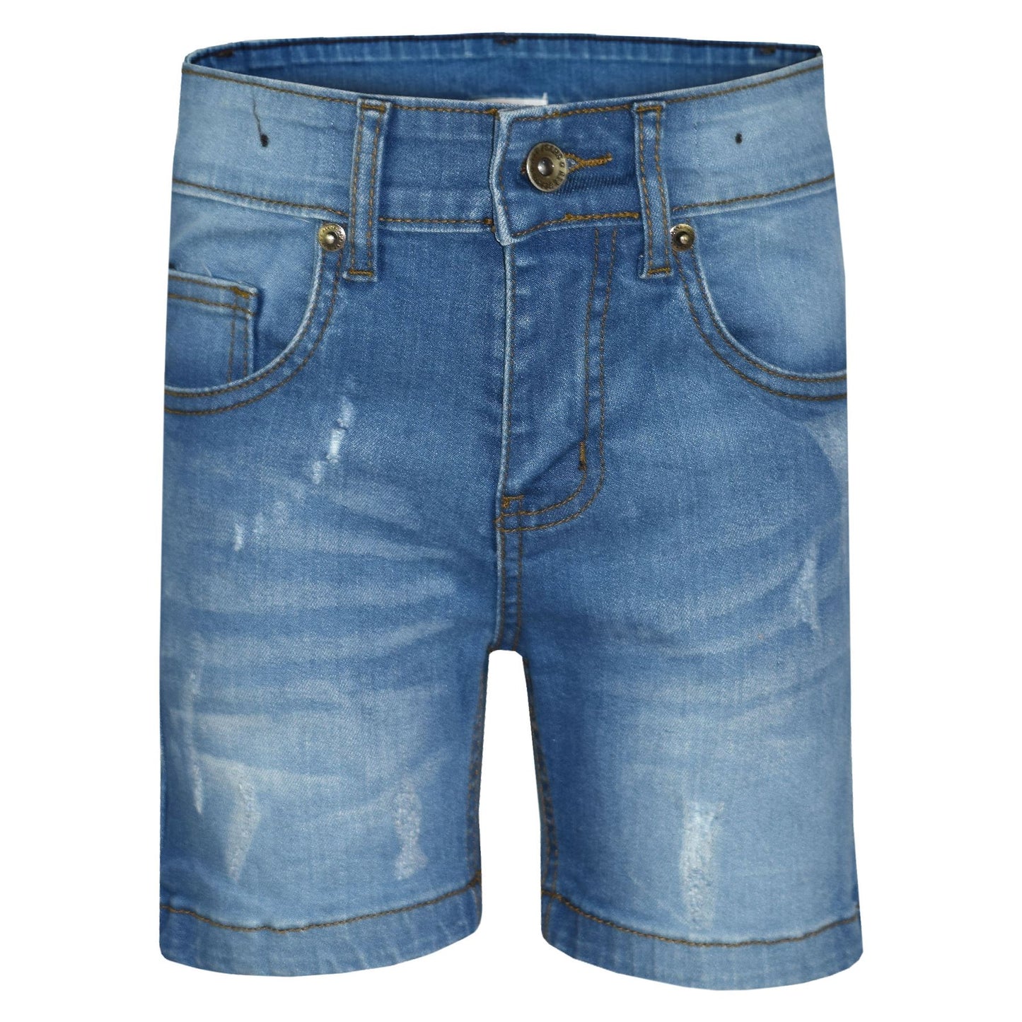 Kids Boys Distressed Denim Shorts Comfort Stretch Jeans Trouser Pants Age 5-13