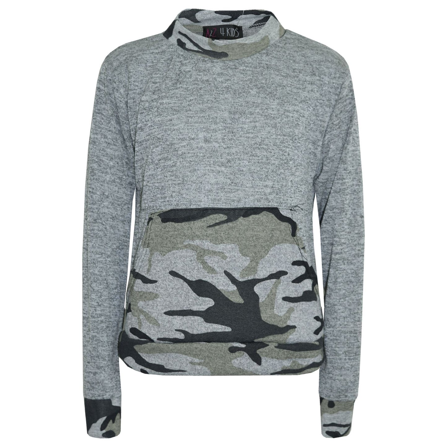 Kids Jogging Suit Boys Girls Camouflage Contrast Lounge Suit Tracksuit 7-13 Year
